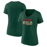 Minnesota Wild Women's Proclamation V-Neck T-Shirt - NHL T-shirts