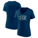 Seattle Kraken Women's Proclamation V-Neck T-Shirt - NHL T-shirts