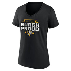 Pittsburgh Penguins Women's Represent V-Neck T-Shirt - NHL T-shirts