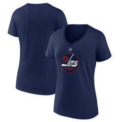Winnipeg Jets Women's Alternate Logo V-Neck T-Shirt - NHL T-shirts
