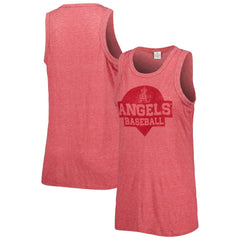Los Angeles Angels Soft as a Grape Women's Tri-Blend Tank Top - MLB Tanks