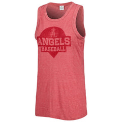 Los Angeles Angels Soft as a Grape Women's Tri-Blend Tank Top - MLB Tanks