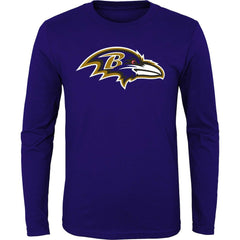 Baltimore Ravens Youth Primary Logo Long Sleeve T-Shirt | NFL Online