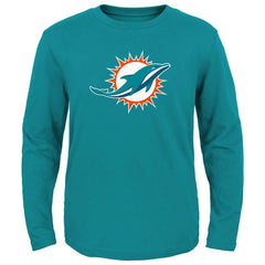 Miami Dolphins Preschool Primary Logo Long Sleeve T-Shirt | NFL US