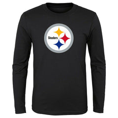 Pittsburgh Steelers Preschool Primary Logo Long Sleeve T-Shirt | NFL Hot