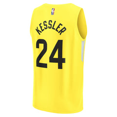 Yellow Walker Kessler Utah Jazz Fast Break Replica Player Jersey | NBA