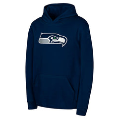 Seattle Seahawks Youth Team Logo Pullover Hoodie | NFL Discount