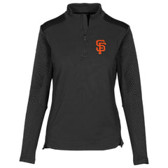 San Francisco Giants Levelwear Women's Daybreak Quarter-Zip Pullover Top - MLB Pullover