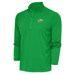 Minnesota Wild Antigua Special Edition 2.0 Tribute Quarter-Zip Pullover Top - NHL Pullover