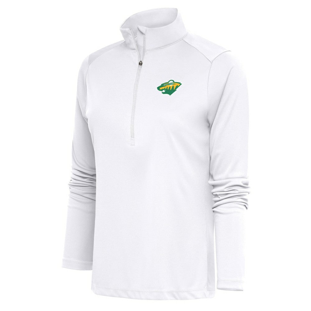 Minnesota Wild Antigua Women's Special Edition 2.0 Tribute Quarter-Zip Pullover Top - NHL Pullover