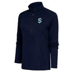 Seattle Kraken Antigua Women's Special Edition 2.0 Tribute Quarter-Zip Pullover Top - NHL Pullover