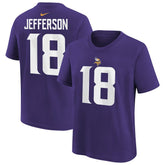 Minnesota Vikings Justin Jefferson Youth Player Name & Number T-Shirt | NFL On sale