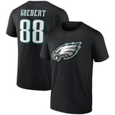 Philadelphia Eagles Dallas Goedert Icon Player Name & Number T-Shirt | NFL Discount
