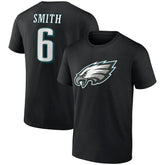 Philadelphia Eagles DeVonta Smith Icon Player Name & Number T-Shirt | NFL On sale