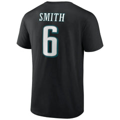 Philadelphia Eagles DeVonta Smith Icon Player Name & Number T-Shirt | NFL On sale