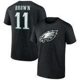 Philadelphia Eagles A.J. Brown Icon Player Name & Number T-Shirt | NFL US