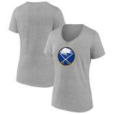 Buffalo Sabres Women's Primary Logo Team V-Neck T-Shirt - NHL T-shirts
