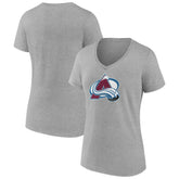 Colorado Avalanche Women's Primary Logo Team V-Neck T-Shirt - NHL T-shirts