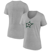 Dallas Stars Women's Primary Logo Team V-Neck T-Shirt - NHL T-shirts