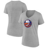 New York Islanders Women's Primary Logo Team V-Neck T-Shirt - NHL T-shirts