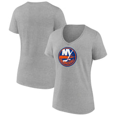 New York Islanders Women's Primary Logo Team V-Neck T-Shirt - NHL T-shirts