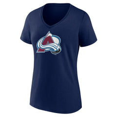 Colorado Avalanche Women's Team Primary Logo V-Neck T-Shirt - NHL T-shirts