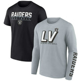 Las Vegas Raiders Two-Pack T-Shirt Combo Set | NFL Outlet