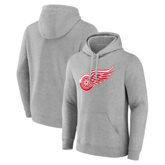 Detroit Red Wings Primary Team Logo Pullover Hoodie - NHL Hoodies
