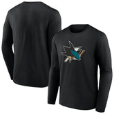 San Jose Sharks Primary Logo Team Long Sleeve T-Shirt - NHL T-shirts