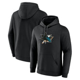 San Jose Sharks Primary Team Logo Pullover Hoodie - NHL Hoodies
