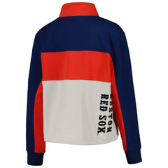 Boston Red Sox The Wild Collective Women's Color Block Half-Zip Jacket - MLB Jackets