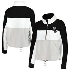 Chicago White Sox The Wild Collective Women's Color Block Half-Zip Jacket - MLB Jackets
