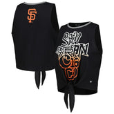 San Francisco Giants The Wild Collective Women's Twisted Tie Front Tank Top - MLB Tanks