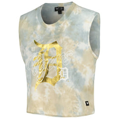 Detroit Tigers The Wild Collective Women's Washed Muscle Tank Top - MLB Tanks