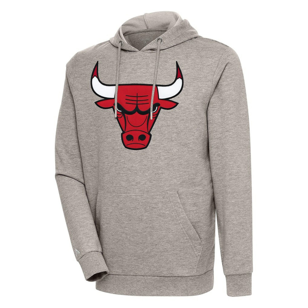 Oatmeal Chicago Bulls Antigua Action Pullover Hoodie sale | NBA
