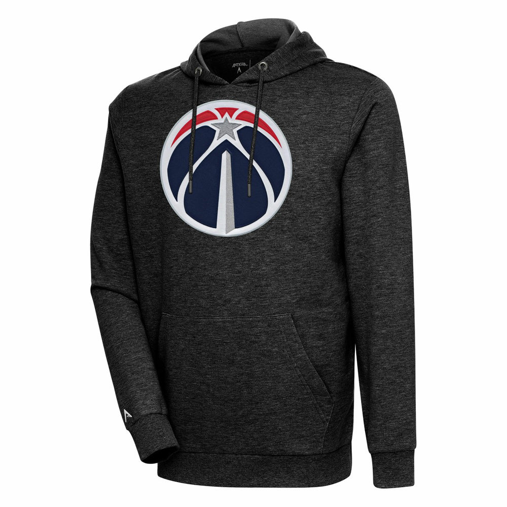 Heather Black Washington Wizards Antigua Action Pullover Hoodie | NBA