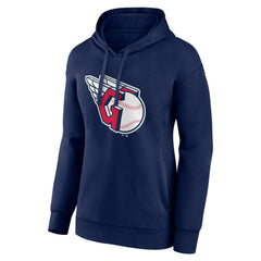 Cleveland Guardians Women's Core Logo Pullover Hoodie - MLB Hoodies