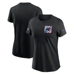 Carolina Panthers Women's Crucial Catch Sideline Tri-Blend T-Shirt | NFL Discount