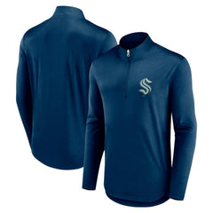 Seattle Kraken Fanatics Mock Neck Quarter-Zip Top - NHL