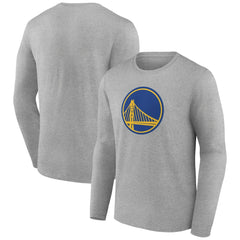Gray Golden State Warriors Primary Team Logo Long Sleeve T-Shirt sale | NBA