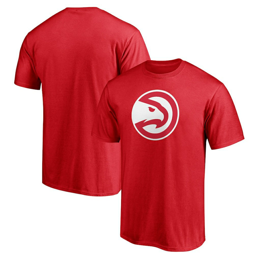 Red Atlanta Hawks Primary Logo Team T-Shirt | NBA