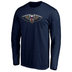 Navy New Orleans Pelicans Primary Team Logo Long Sleeve T-Shirt | NBA