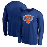 Blue New York Knicks Primary Team Logo Long Sleeve T-Shirt | NBA