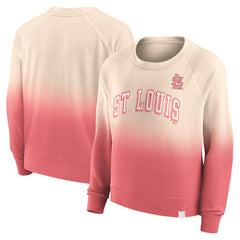 St. Louis Cardinals Fanatics Women's Luxe Lounge Arch Raglan Pullover Sweatshirt - MLB Pullover