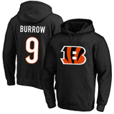 Cincinnati Bengals Joe Burrow Big & Tall Fleece Name & Number Pullover Hoodie | NFL Hot