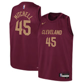 Wine Donovan Mitchell Cleveland Cavaliers Youth Swingman Jersey sale | NBA