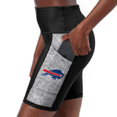 Buffalo Bills Certo Women's High Waist Logo Two-Pocket Biker Shorts | NFL Outlet