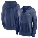 Seattle Kraken Fanatics Women's Breakout Lace-Up Pullover Hoodie - NHL Hoodies