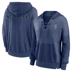 Seattle Kraken Fanatics Women's Breakout Lace-Up Pullover Hoodie - NHL Hoodies