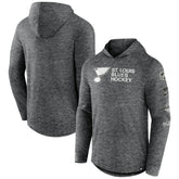 St. Louis Blues Fanatics Stacked Long Sleeve Hoodie T-Shirt - NHL T-shirts